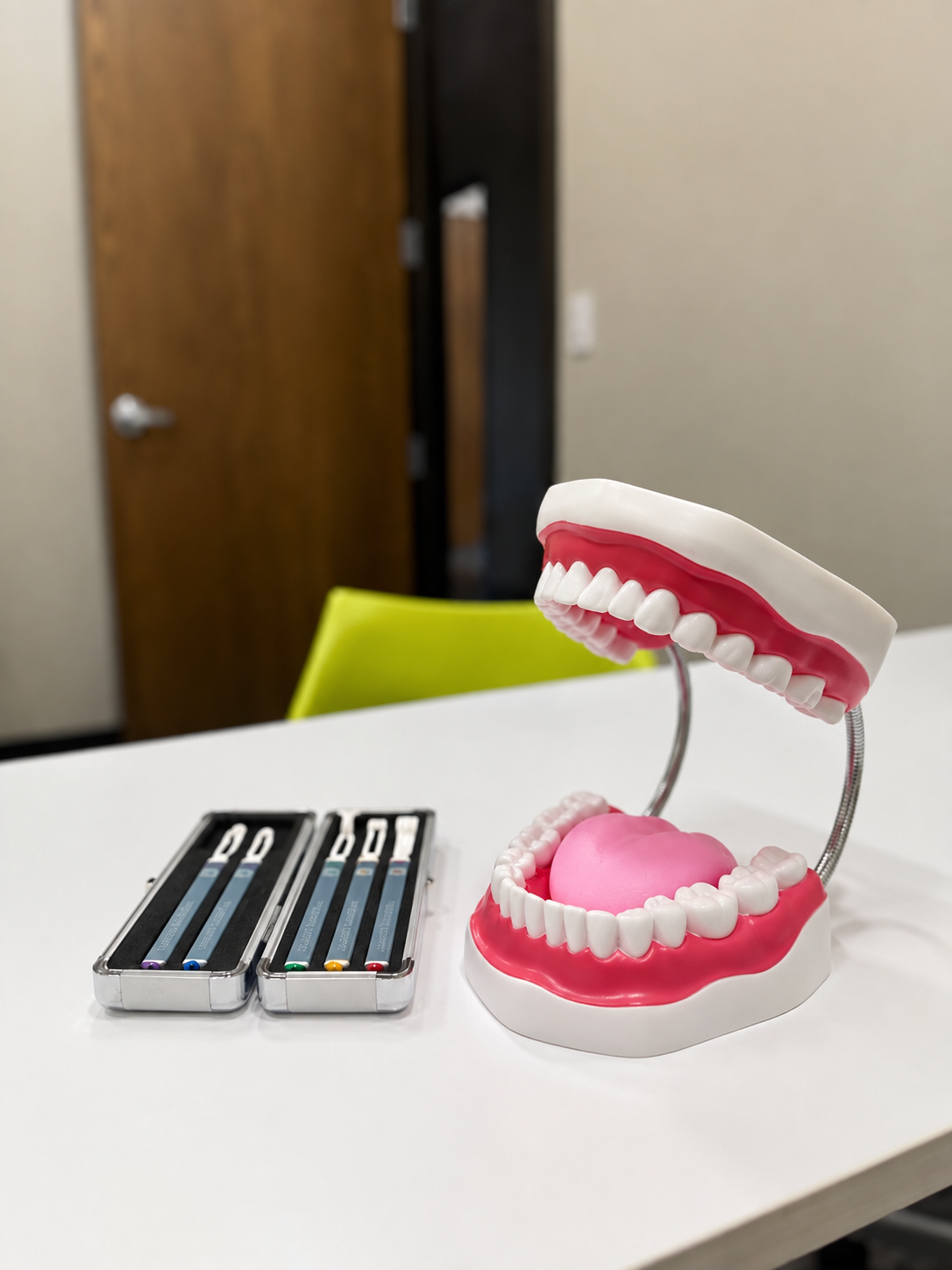 Speech sound therapy materials and mouth model used during speech therapy