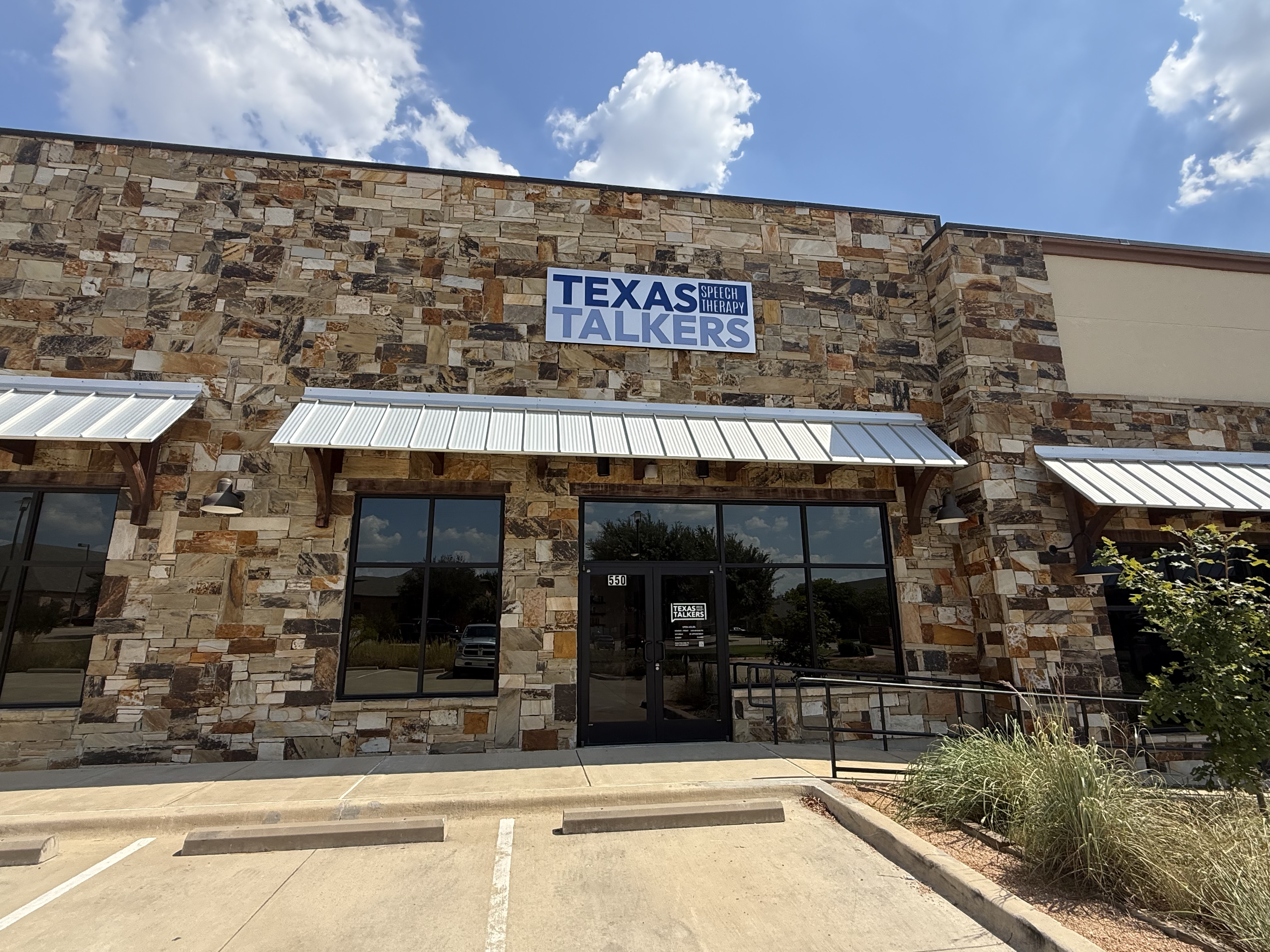 Exterior of the Texas Talkers Speech Therapy office in Flower Mound